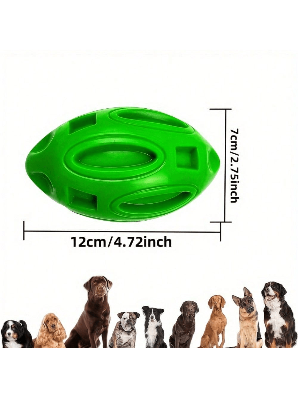 1PC Indestructible Squeaky Rug - Rugby Training Ball review and price