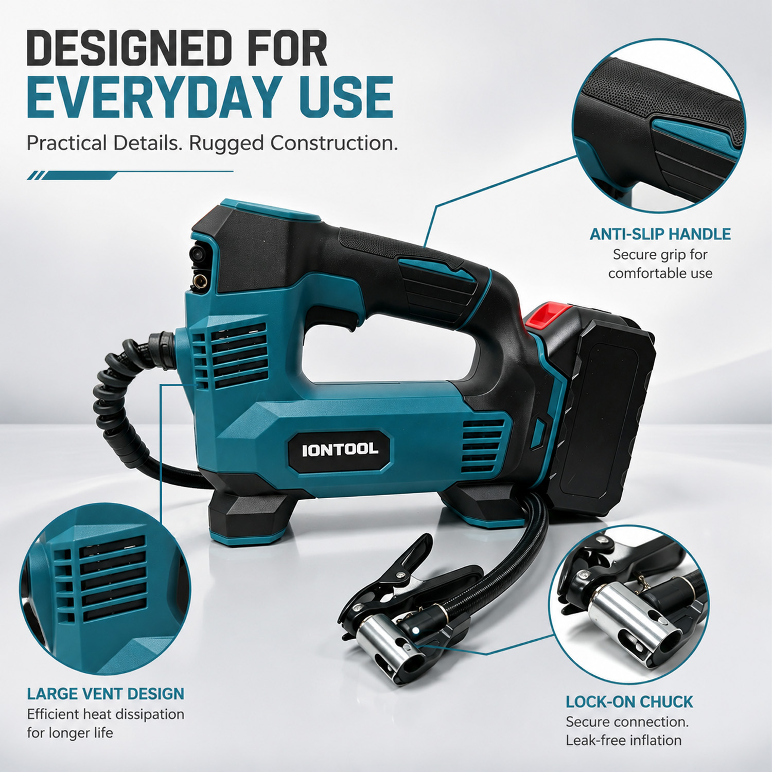 IONTOOL Portable Cordless Air  - Sports Equipment United review and price