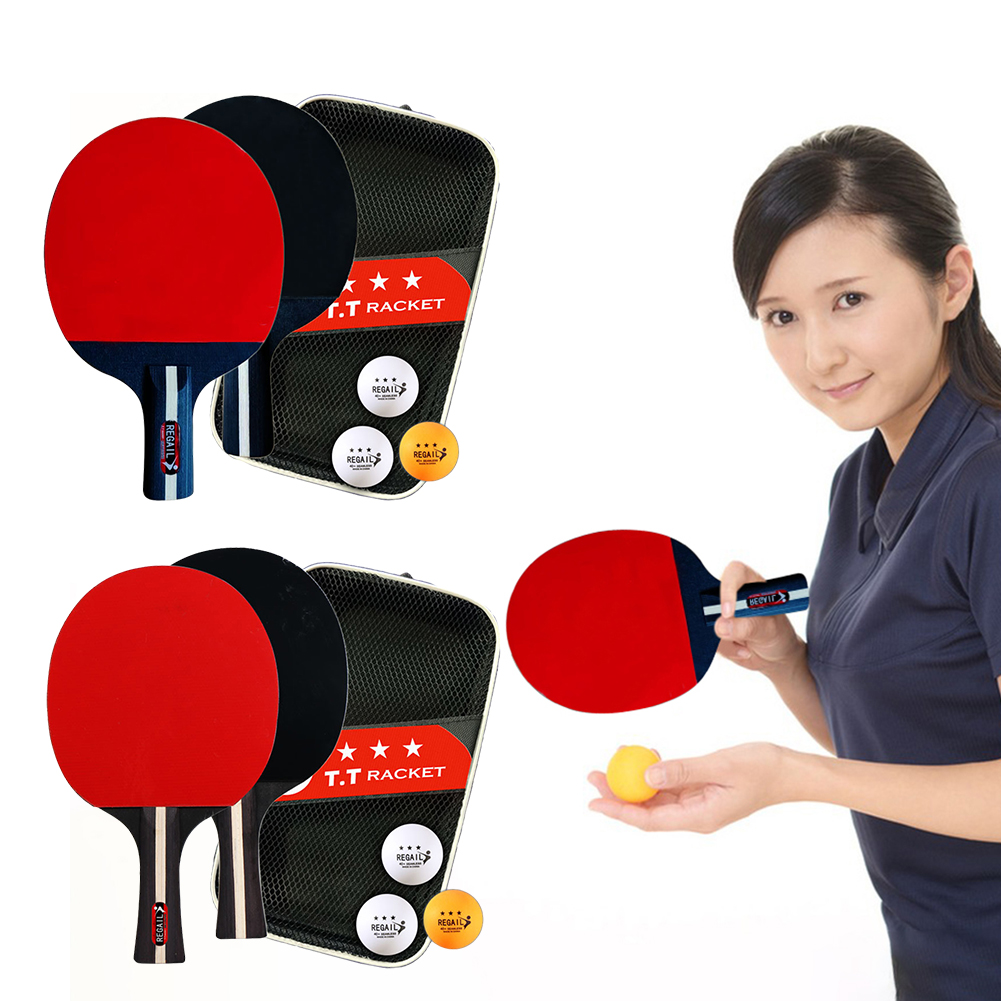 Table Tennis Racket 2 Rackets  - Ping Pong Ball Set review and price