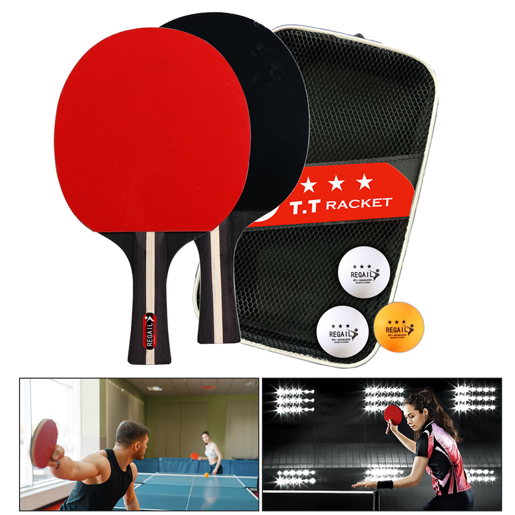 Table Tennis Racket 2 Rackets  - Ping Pong Ball Set review and price