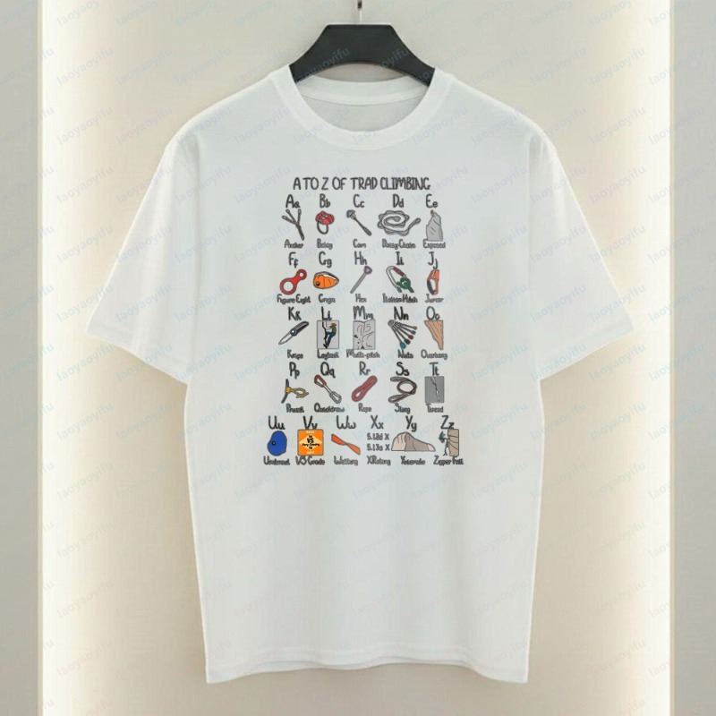 Climbing Gear Alphabet Men's T - Sports Equipment A To Z review and price