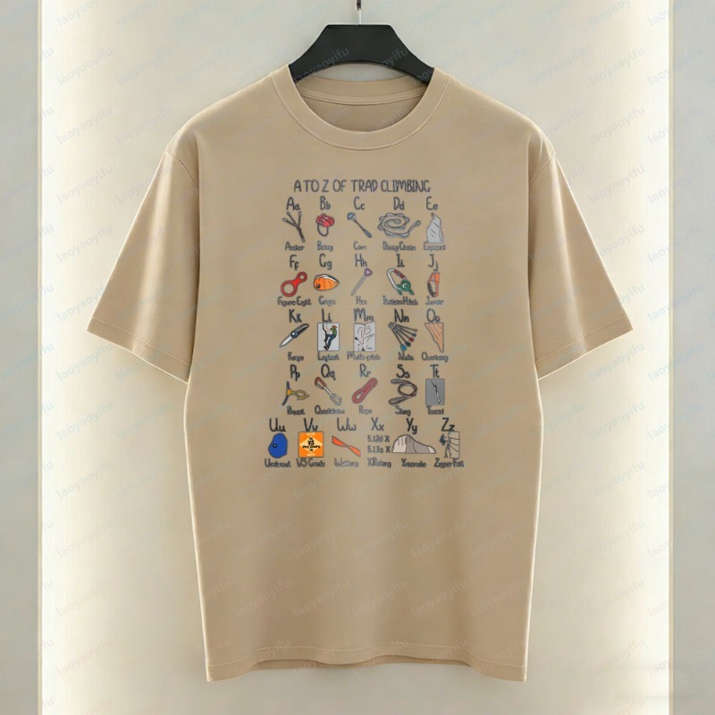 Climbing Gear Alphabet Men's T - Sports Equipment A To Z review and price