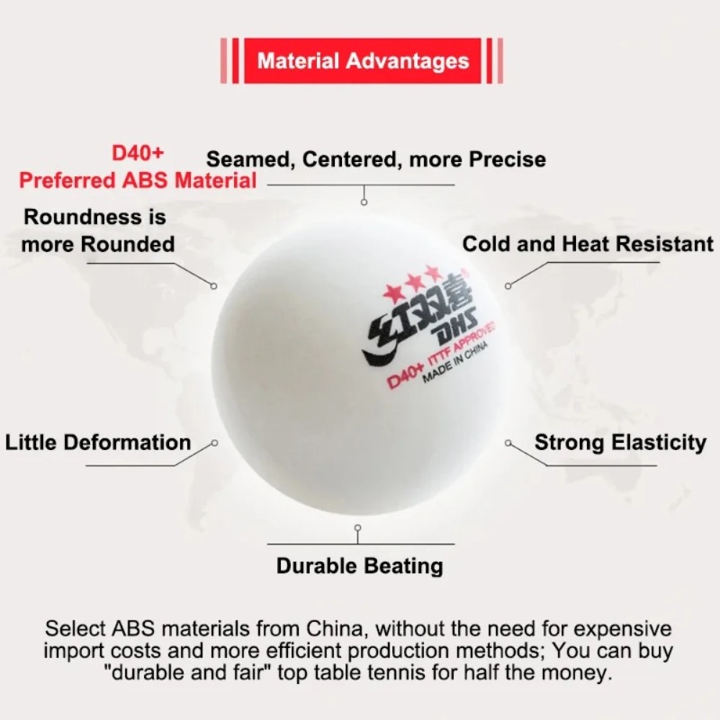 original DHS Seamed Table Tenn - Ping Pong Ball Set review and price
