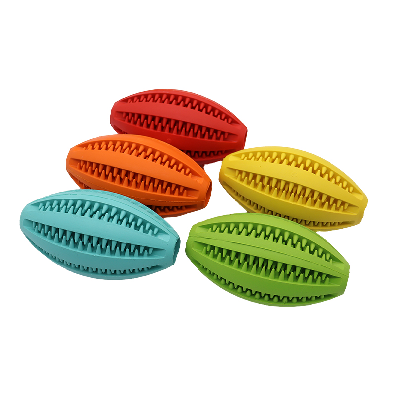 Dog Rubber Leakage Ball Dogs M - Rugby Training Ball review and price