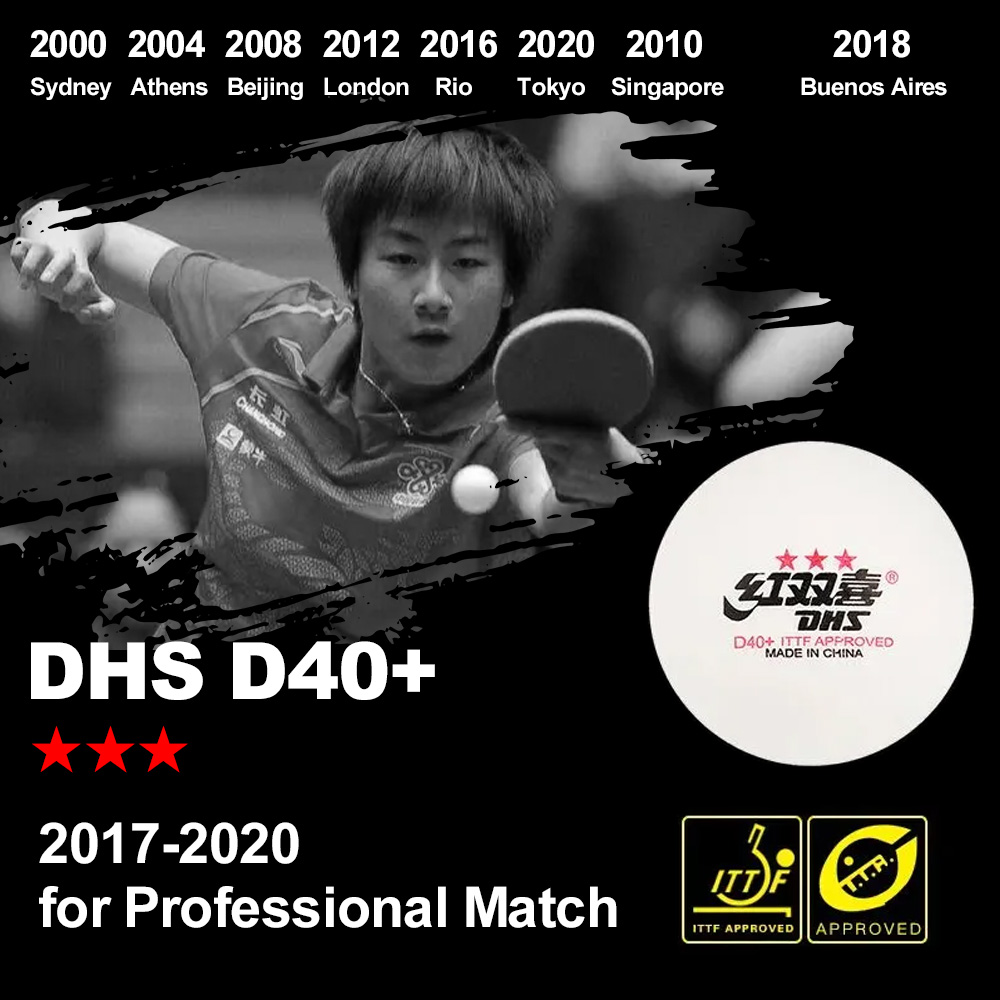 DHS D40+ DJ40+ Ping Pong Balls - Ping Pong Ball Set review and price